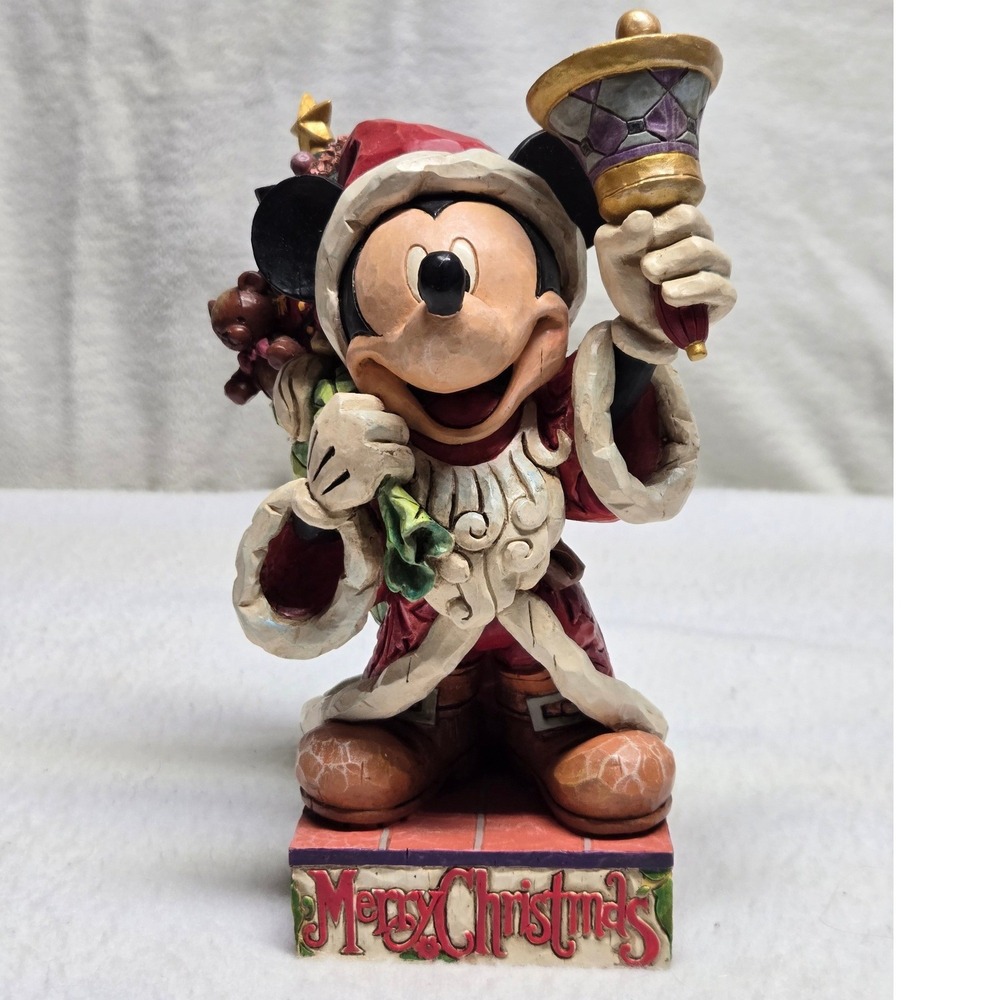Jim Shore Disney Traditions Old St Mick Mickey Christmas Figurine 4005624 Enesco